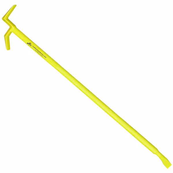 5' NY Hook w/Chisel End & strap yellow