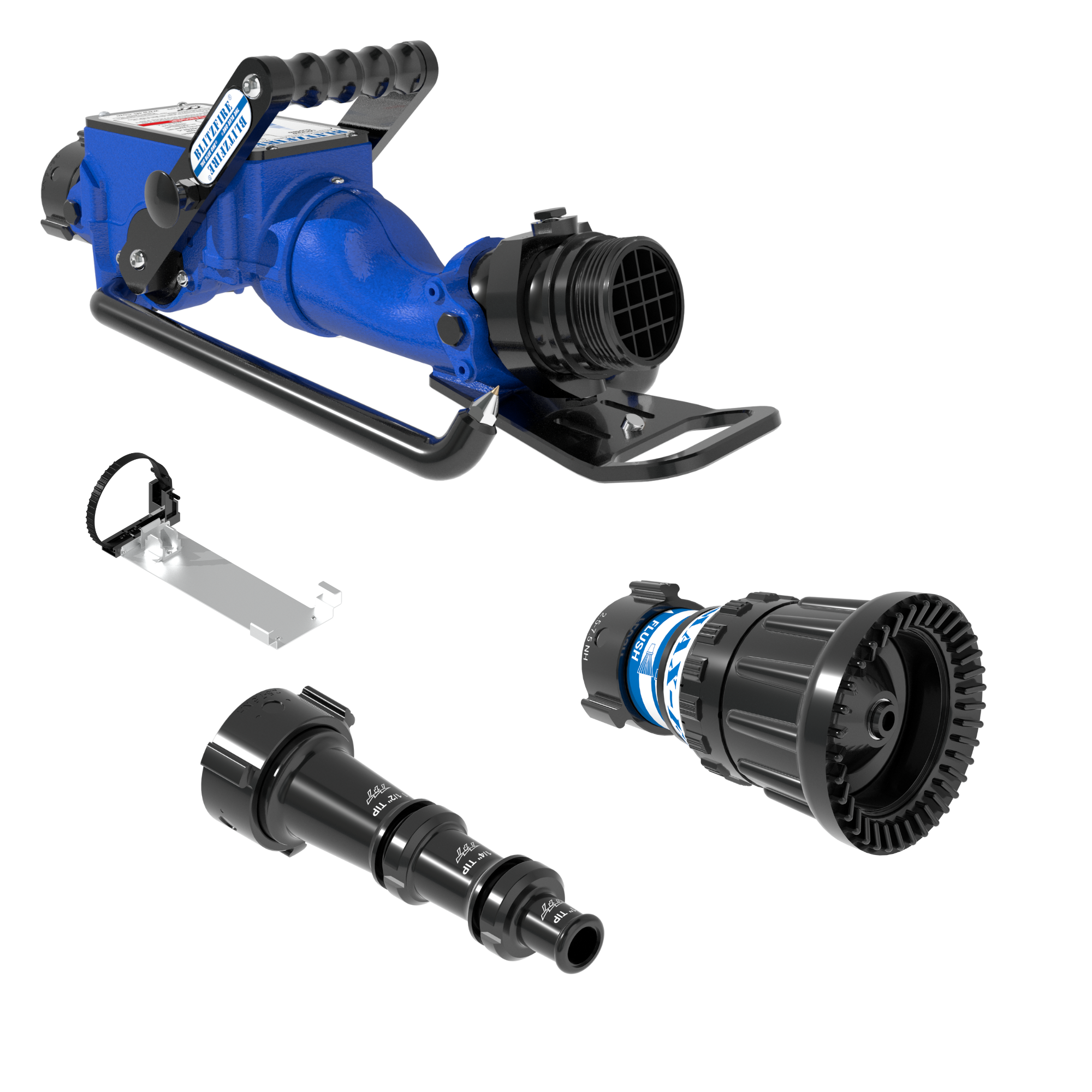 BlitzFire Portable Monitor +Smooth Bore Stacked Tips & Max-Flow Nozzle Package