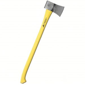 Yellow handled axe