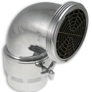 5.0" Rigid F NPT x 5.0"M NH, Chromed Brass