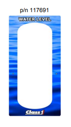 LABEL ITL40, WATER LEVEL BLUE