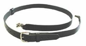 Leather Radio Strap - Black