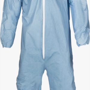 Coverall w/ Hood Zip front Large 25/box