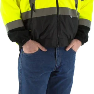 HI-VIZ 8in1 WATERPROOF JACKET W/ HI-VIZ LINER