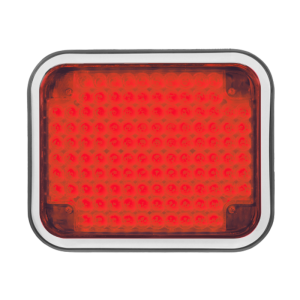 11X9 red LED perimeter light with bezel