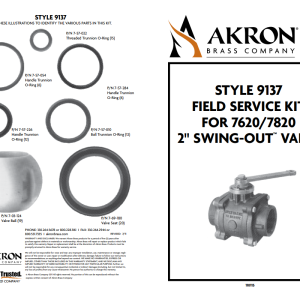 2" NYLON VALVE REPAIR KIT 9137