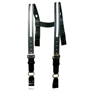 "H" BACK LEATHER SUSP. LOOP CONNECTION, REFLECTIVE