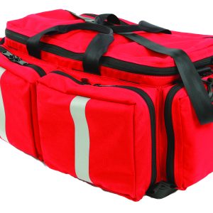 RED MEGA MEDIC'S BAG W/TUFF BOTTOM - O2 TANK