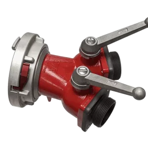 2-way Ball Valve 6"NH F SWIVEL X (2)2.5"NH M