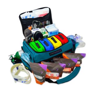 Modular Oxygen Trauma Bag w Fill Kit NAVY