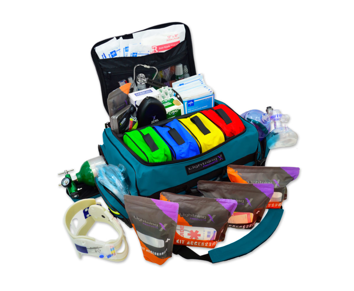 Modular Oxygen Trauma Bag w Fill Kit NAVY