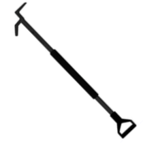 NY Hook, OAL 4', Black Powder Coat with D-Handle