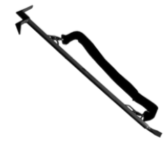 NY Hook, OAL 4, Black Powder Coat with Chisel End