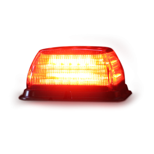 SB48 LED Beacon, red lens, red LEDs, 12-24VDC