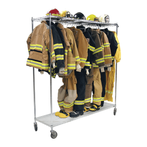 72" x 21" x 79" Mobile Gear Storage Rack