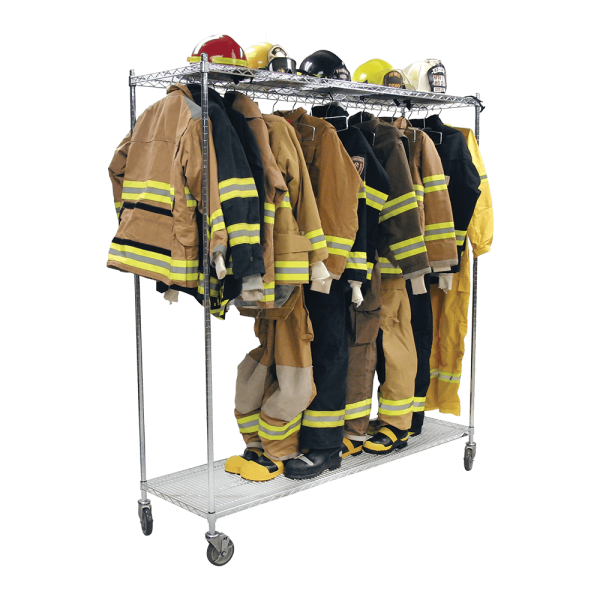 72″ x 21″ x 79″ Mobile Gear Storage Rack | Banner Fire Equipment Inc