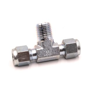 Tee,Br;1/4"Tube X 1/4"Nptm