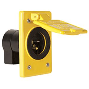 WEATHERPR. RECEP. 120V, 20A YELLOW