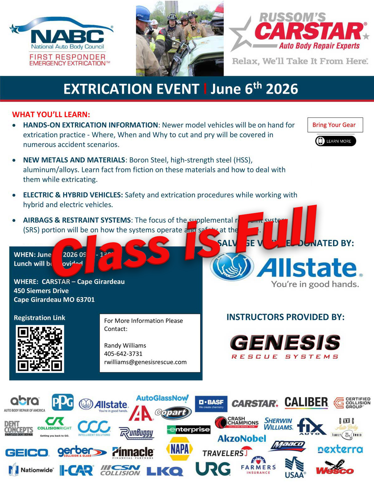 genesis_class Extrication Event