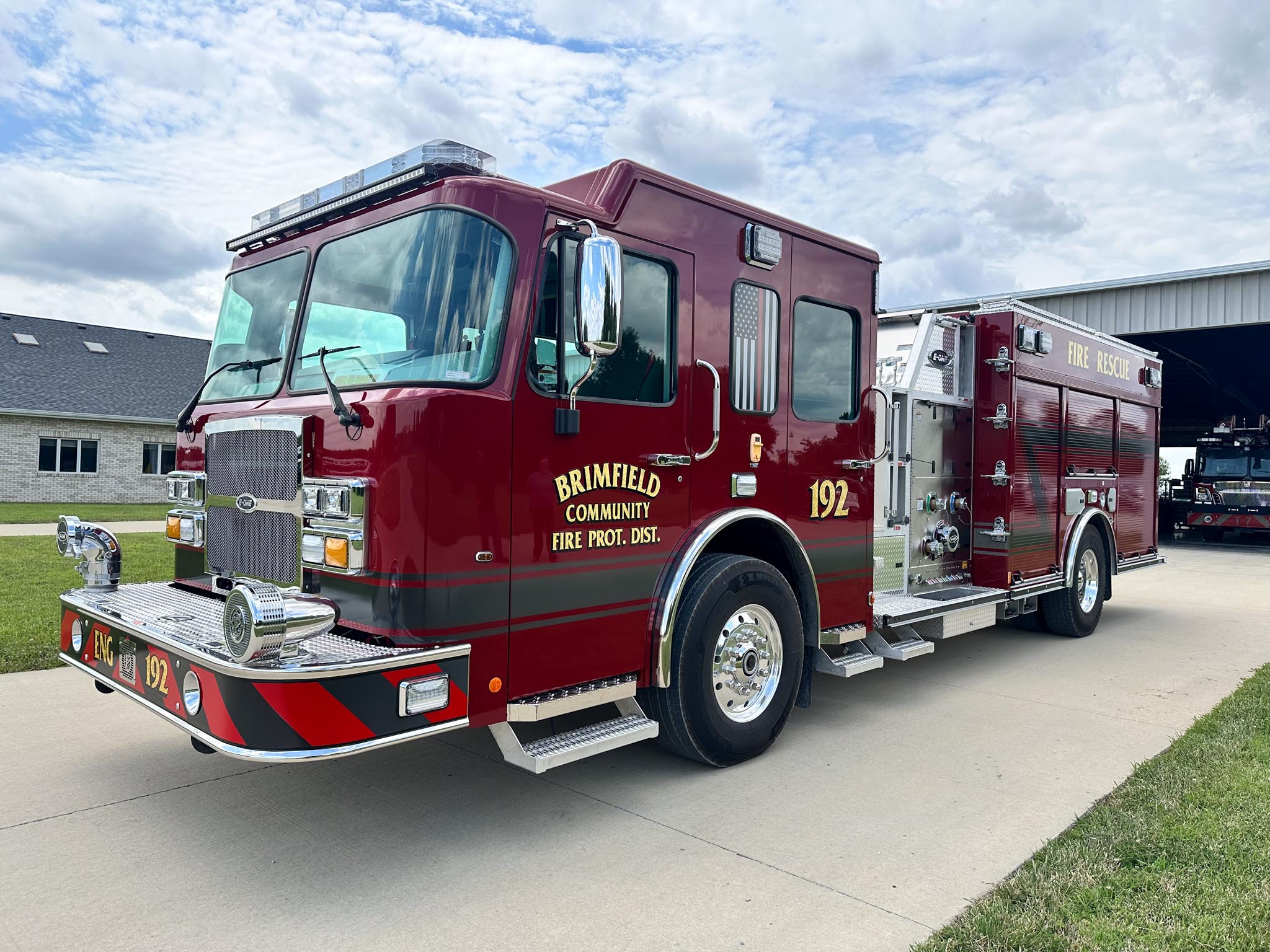 Brimfield Fire Protection District's new rescue pumper