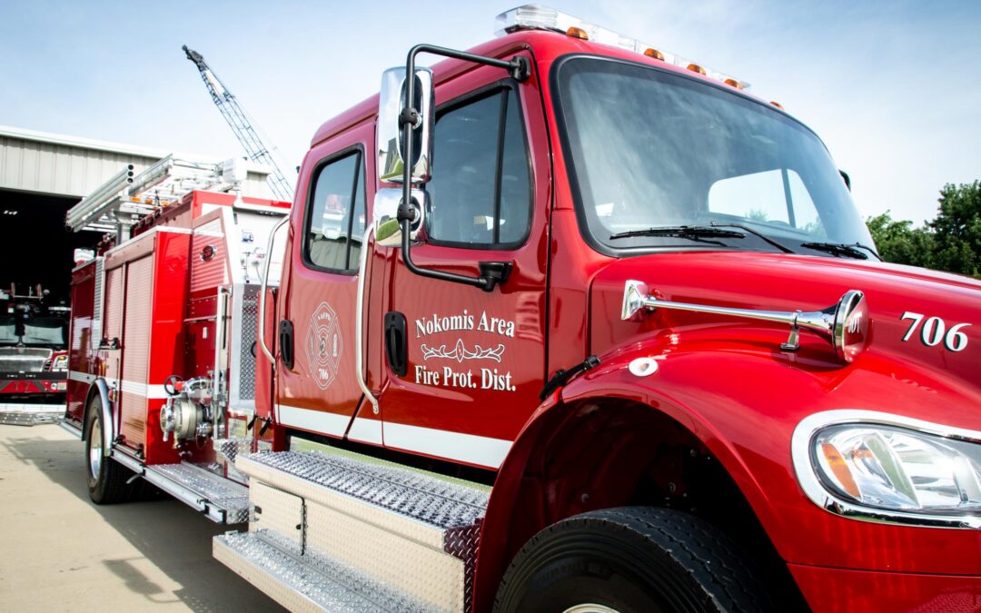 Nokomis Area Fire Protection Districts new top mount pumper