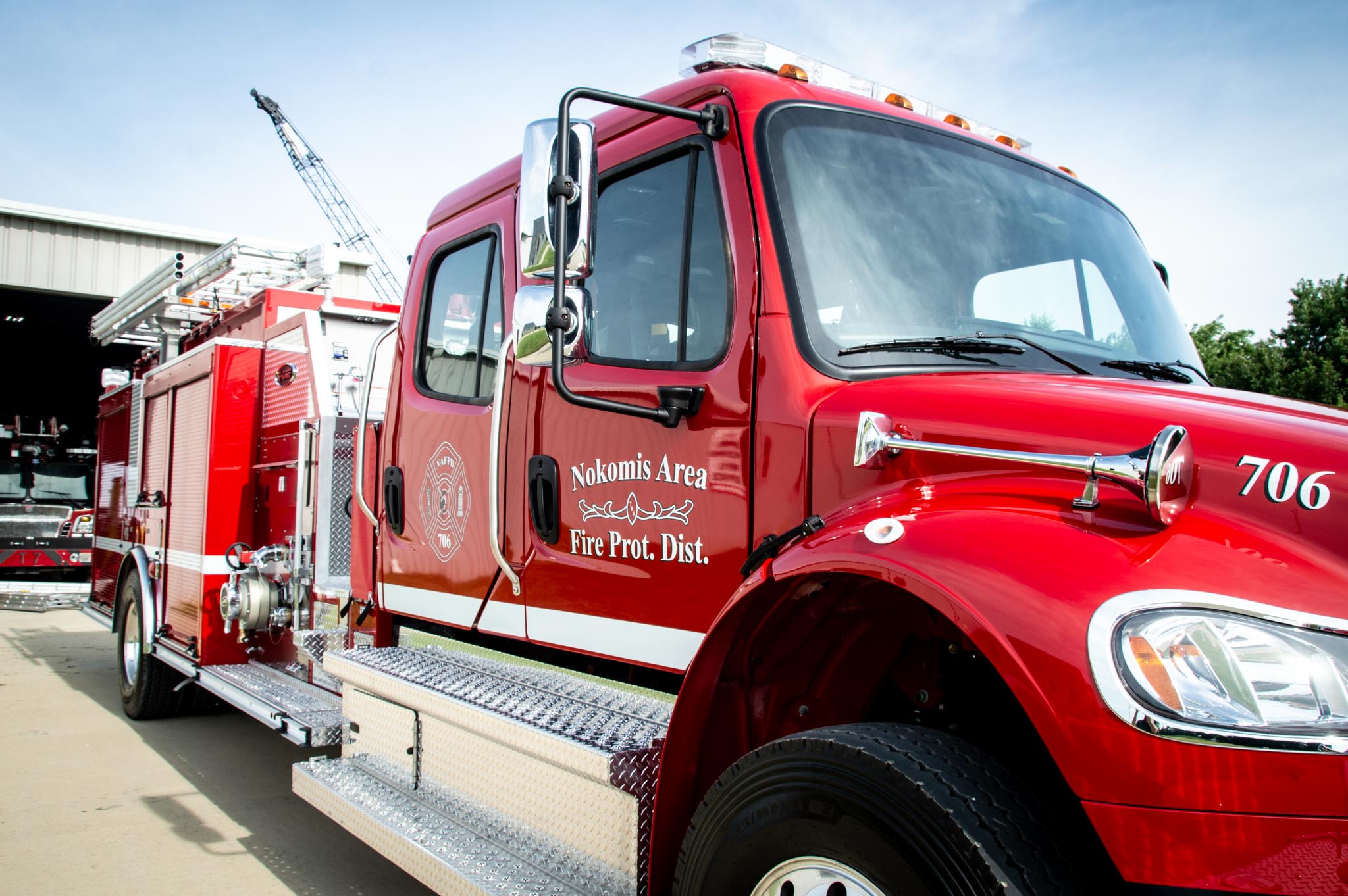 Nokomis Area Fire Protection Districts new top mount pumper