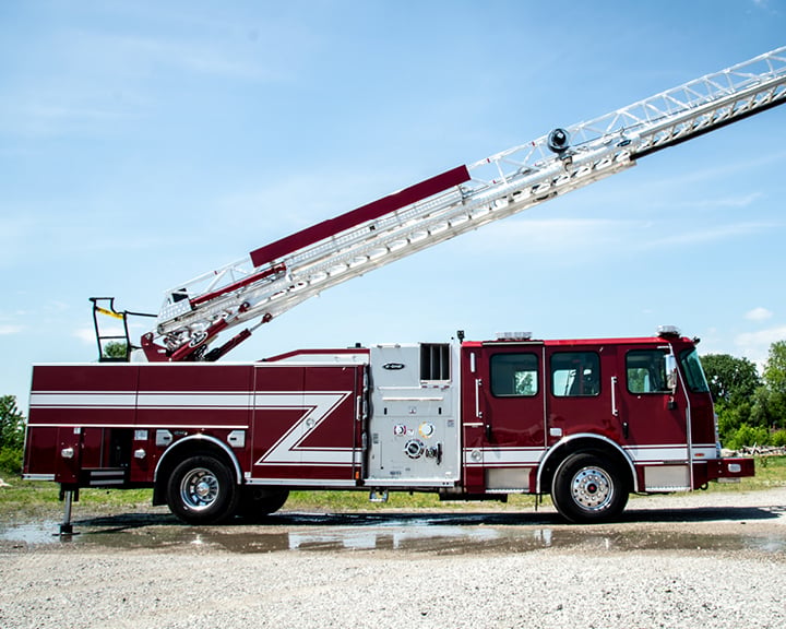 hp 75 aerial fire truck