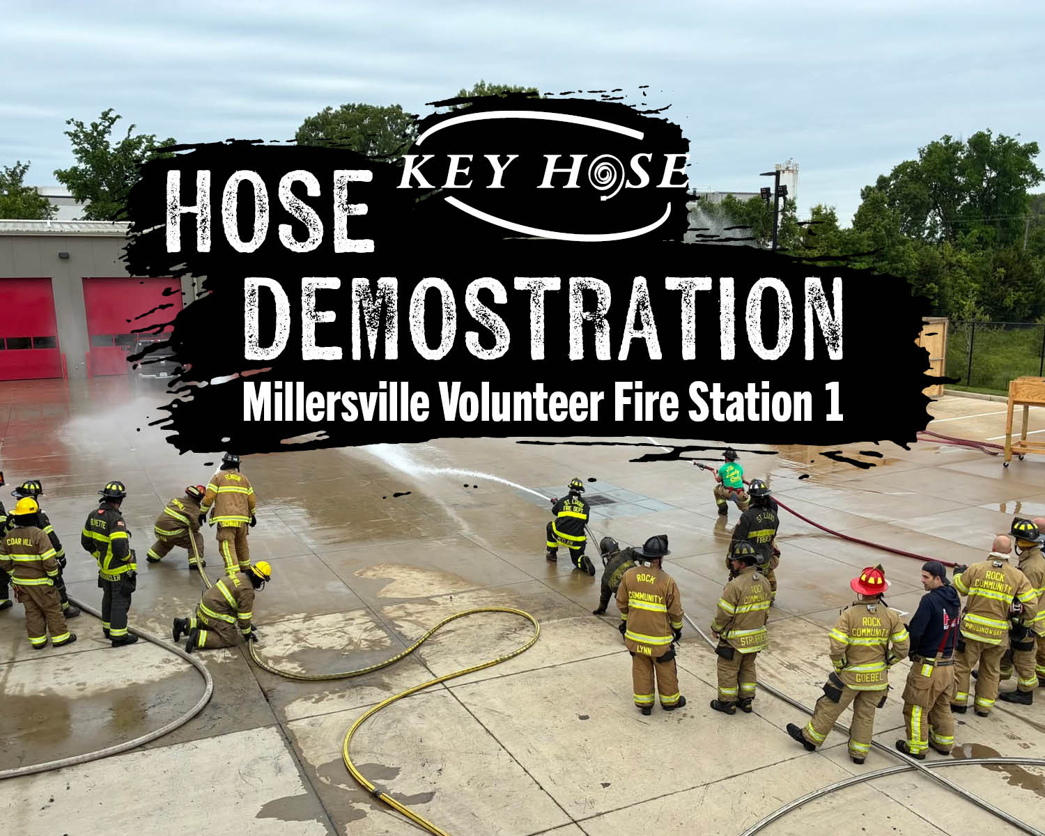 Keyhose Demonstration at Millersville Volunteer Fire Station 1