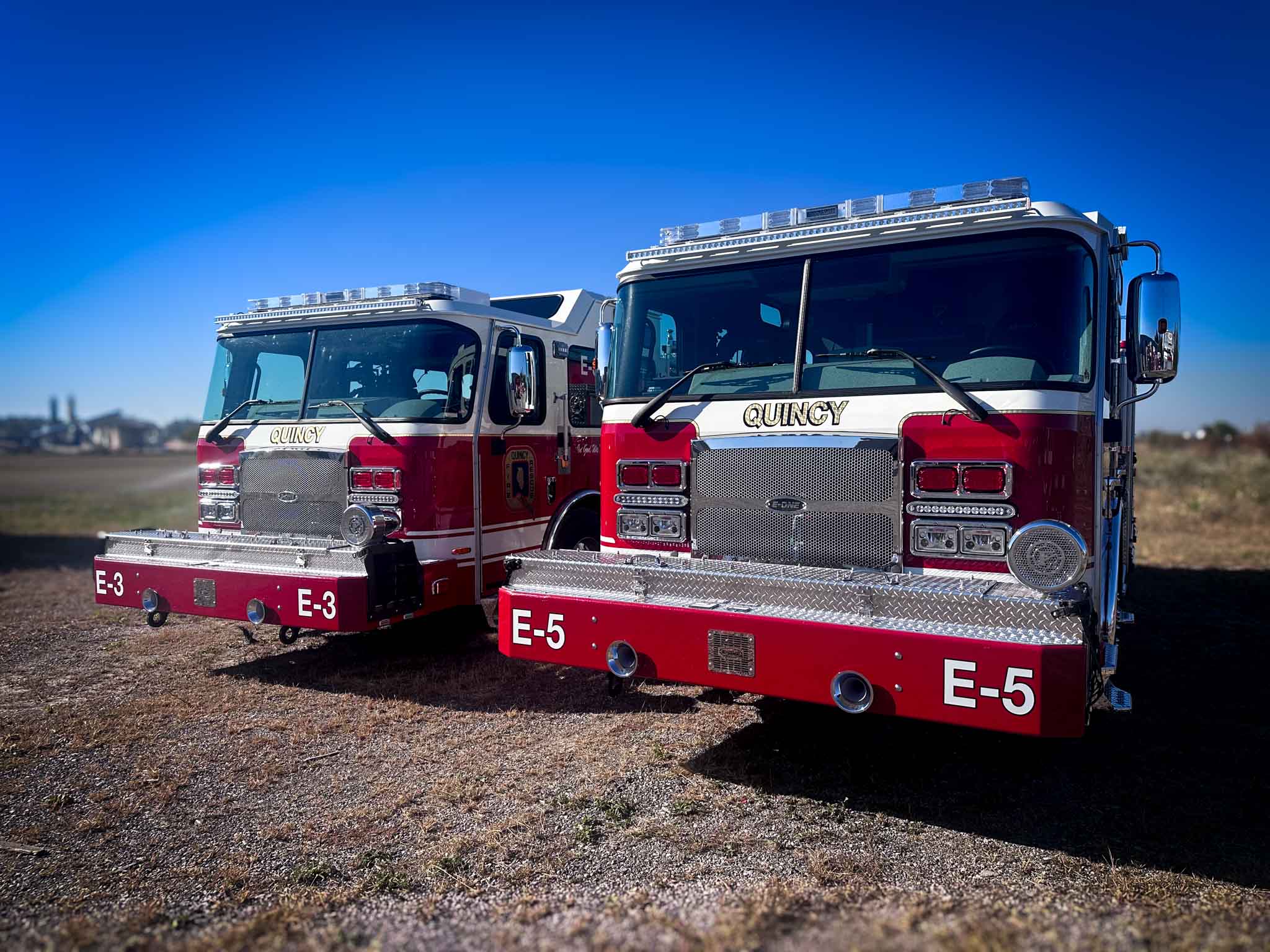 Quincy's twin rescue pumpers
